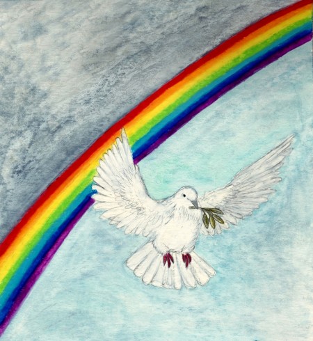 Ausschnitt aus dem Adventskalenderbild von Claudia Schramm lebe-weise.de